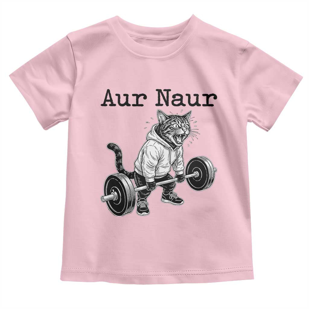 Aur Naur Raccoon Meme Toddler T Shirt Funny Sarcastic Oh No Australian Accent TS14 Light Pink Print Your Wear
