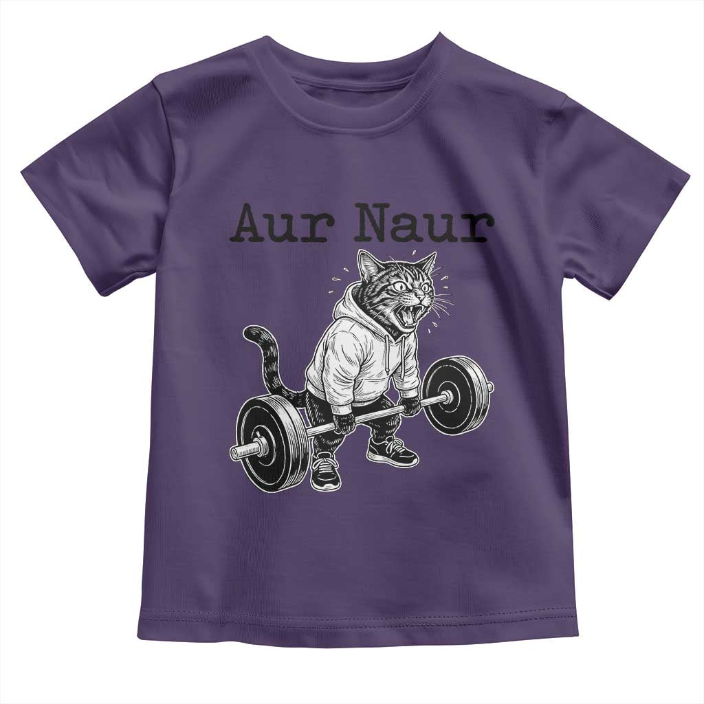 Aur Naur Raccoon Meme Toddler T Shirt Funny Sarcastic Oh No Australian Accent TS14 Purple Print Your Wear