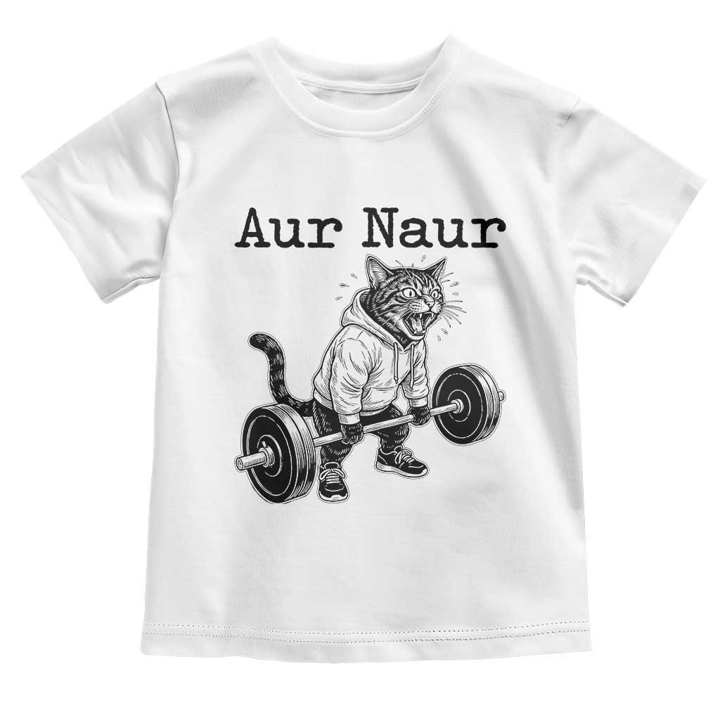 Aur Naur Raccoon Meme Toddler T Shirt Funny Sarcastic Oh No Australian Accent TS14 White Print Your Wear