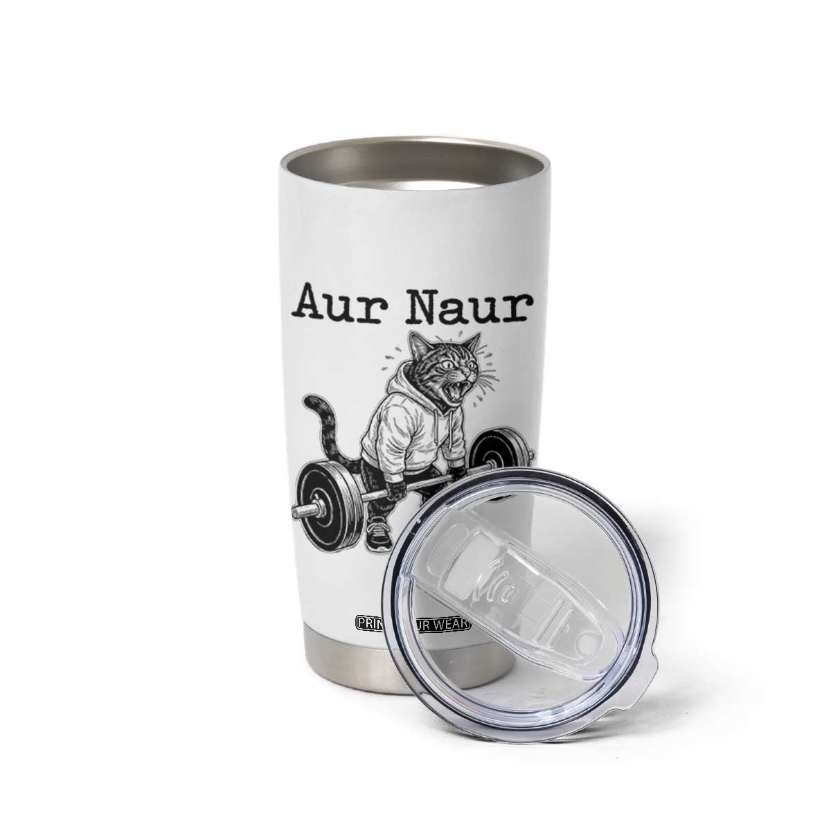 Aur Naur Raccoon Meme Tumbler Cup Funny Sarcastic Oh No Australian Accent TS14 Print Your Wear
