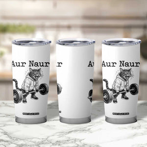Aur Naur Raccoon Meme Tumbler Cup Funny Sarcastic Oh No Australian Accent TS14 Print Your Wear