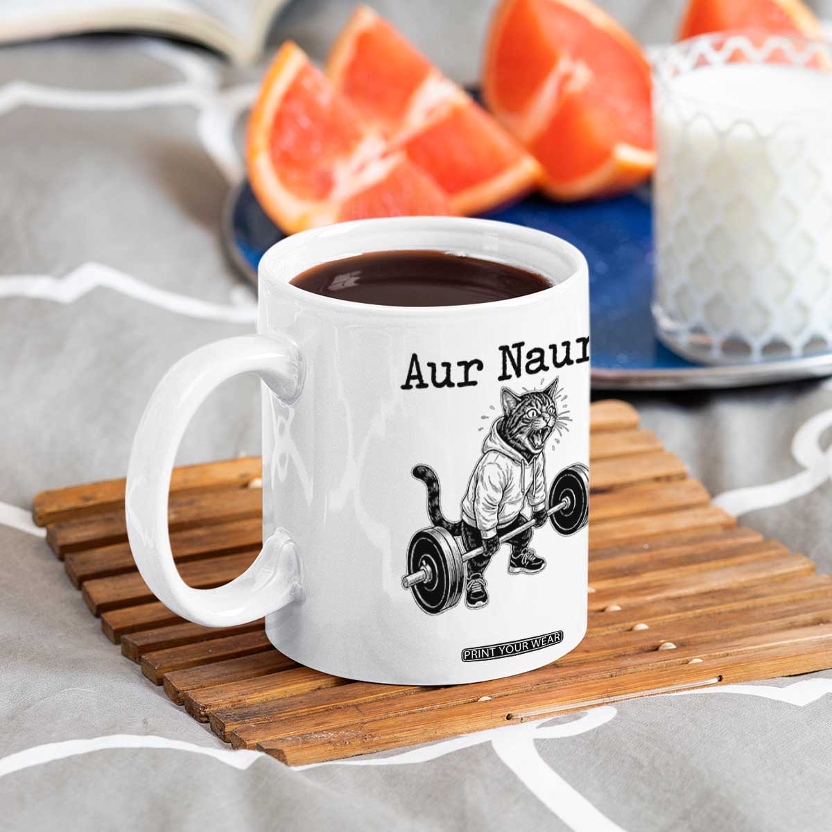 Aur Naur Raccoon Meme Coffee Mug Funny Sarcastic Oh No Australian Accent TS14 Print Your Wear