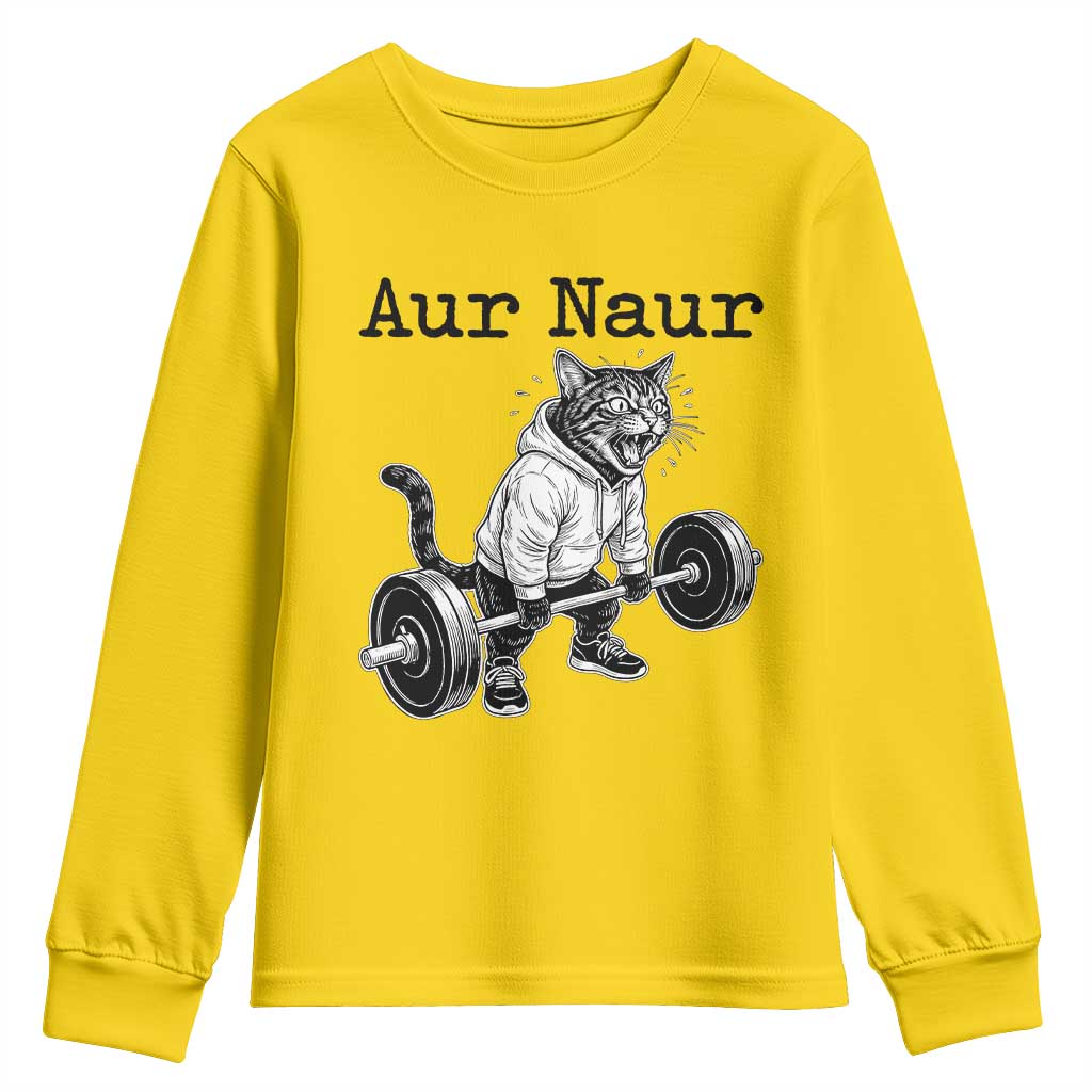 Aur Naur Raccoon Meme Youth Sweatshirt Funny Sarcastic Oh No Australian Accent TS14 Daisy Print Your Wear