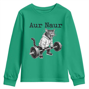 Aur Naur Raccoon Meme Youth Sweatshirt Funny Sarcastic Oh No Australian Accent TS14 Irish Green Print Your Wear