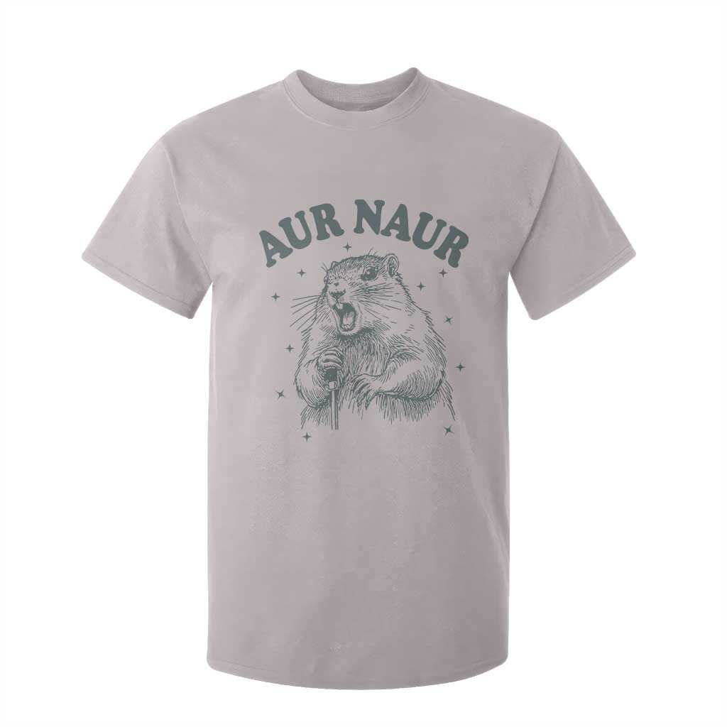 Aur Naur Groundhog Meme T Shirt For Kid Funny Sarcastic Oh No Australian Accent TS14 Ice Gray Print Your Wear