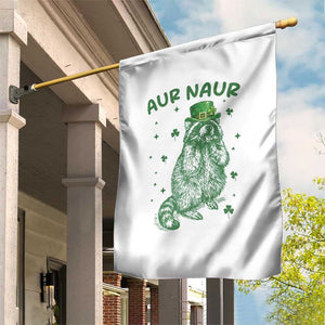 Aur Naur Raccoon St Patricks Day Garden Flag Funny Sarcastic Oh No Australian Accent TS14 Print Your Wear