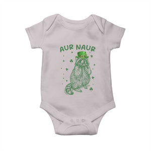 Aur Naur Raccoon St Patricks Day Baby Onesie Funny Sarcastic Oh No Australian Accent TS14 Ice Gray Print Your Wear