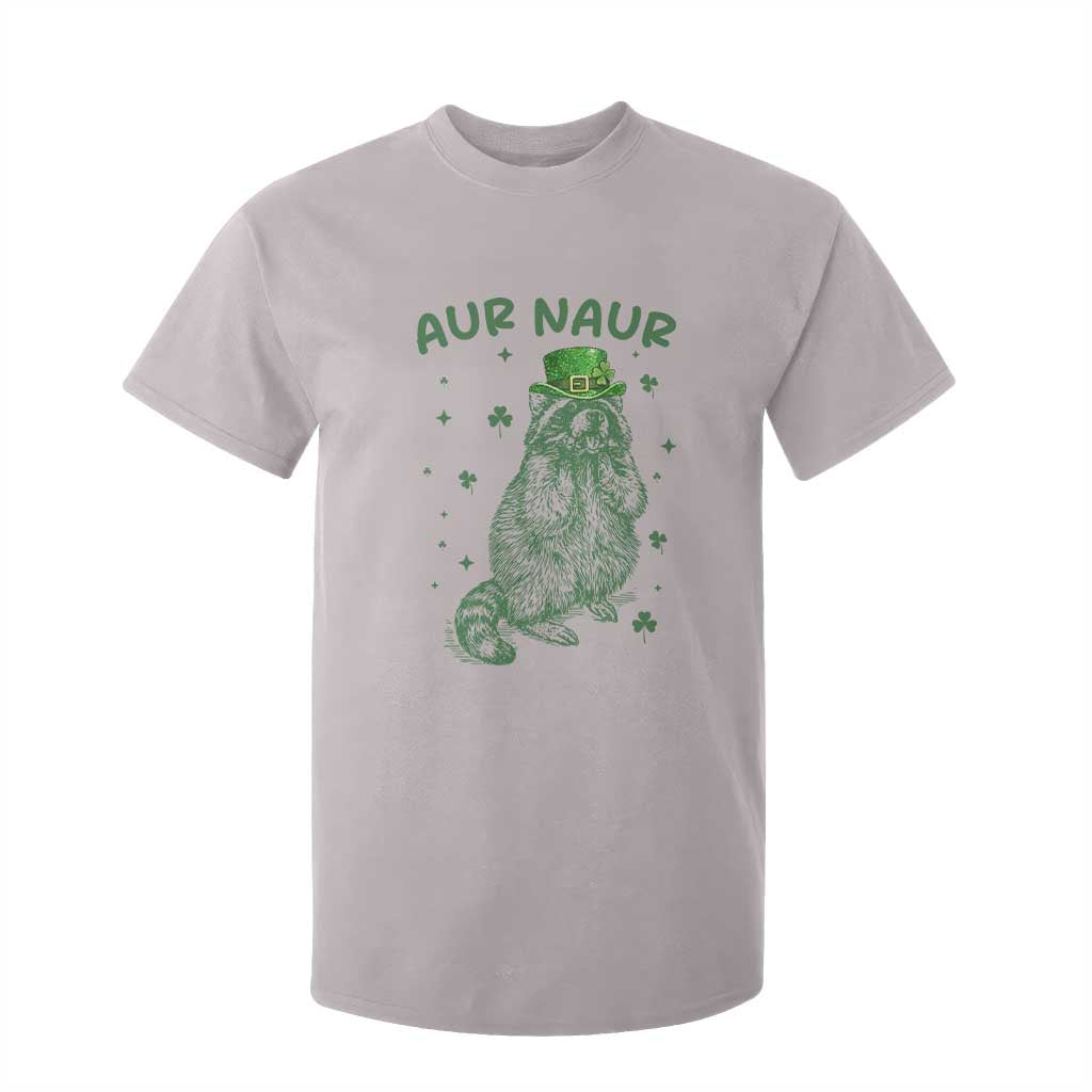Aur Naur Raccoon St Patricks Day T Shirt For Kid Funny Sarcastic Oh No Australian Accent TS14 Ice Gray Print Your Wear