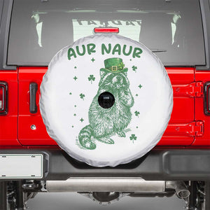 Aur Naur Raccoon St Patricks Day Spare Tire Cover Funny Sarcastic Oh No Australian Accent TS14 White Print Your Wear