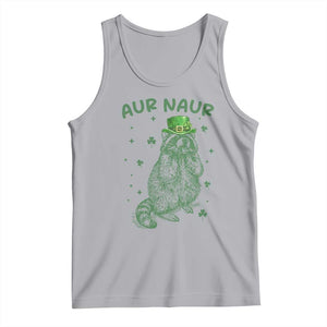 Aur Naur Raccoon St Patricks Day Tank Top Funny Sarcastic Oh No Australian Accent TS14 Athletic Heather Print Your Wear