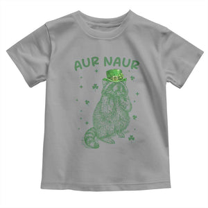 Aur Naur Raccoon St Patricks Day Toddler T Shirt Funny Sarcastic Oh No Australian Accent TS14 Sport Gray Print Your Wear