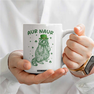Aur Naur Raccoon St Patricks Day Coffee Mug Funny Sarcastic Oh No Australian Accent TS14 Print Your Wear