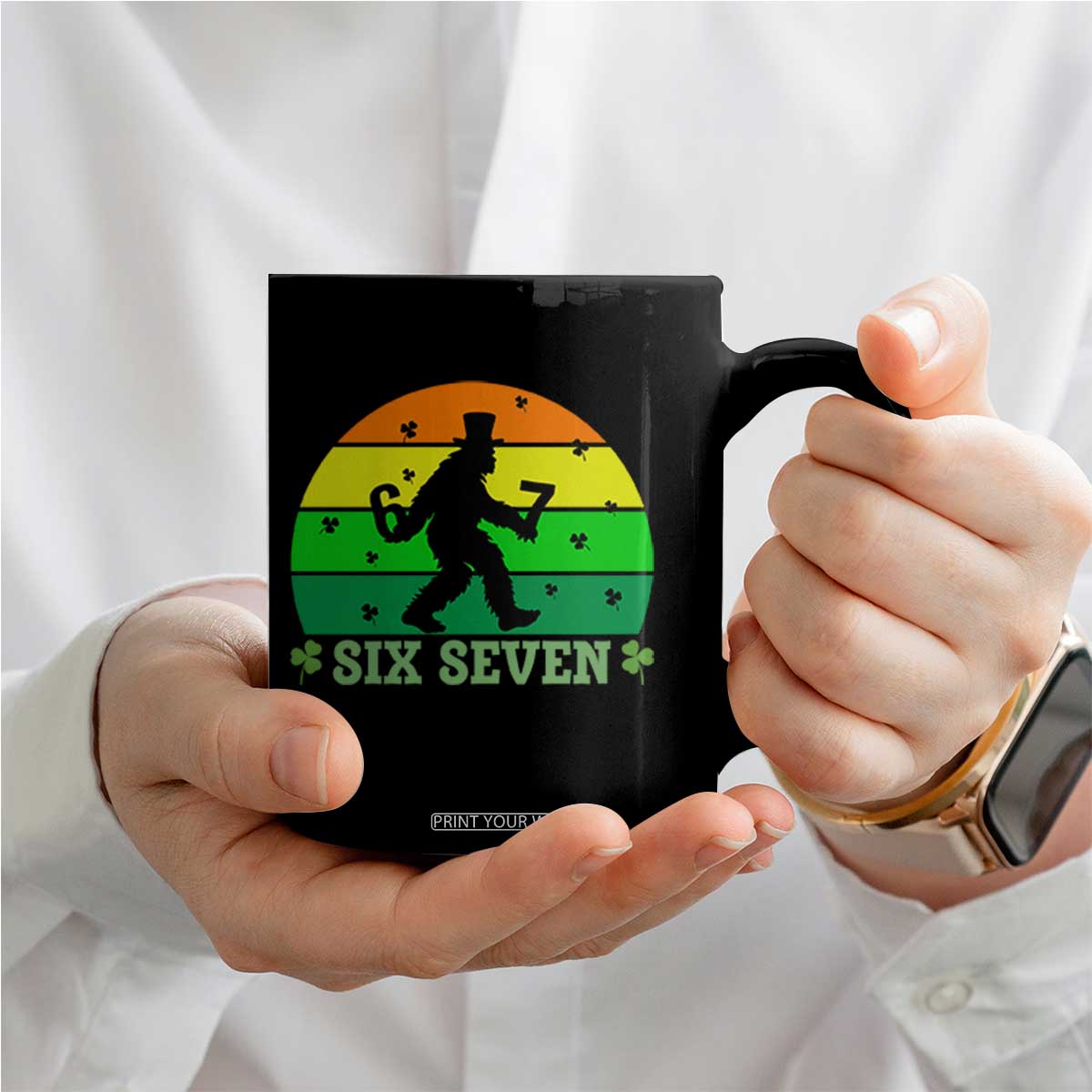 Aur Naur Bigfoot Meme Coffee Mug Funny Sasquatch Sarcastic Oh No Australian Accent TS14 Print Your Wear