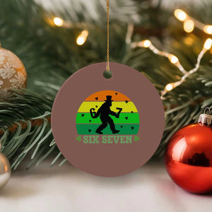 Aur Naur Bigfoot Meme Ceramic Ornament Funny Sasquatch Sarcastic Oh No Australian Accent TS14 1pc Mocha Print Your Wear