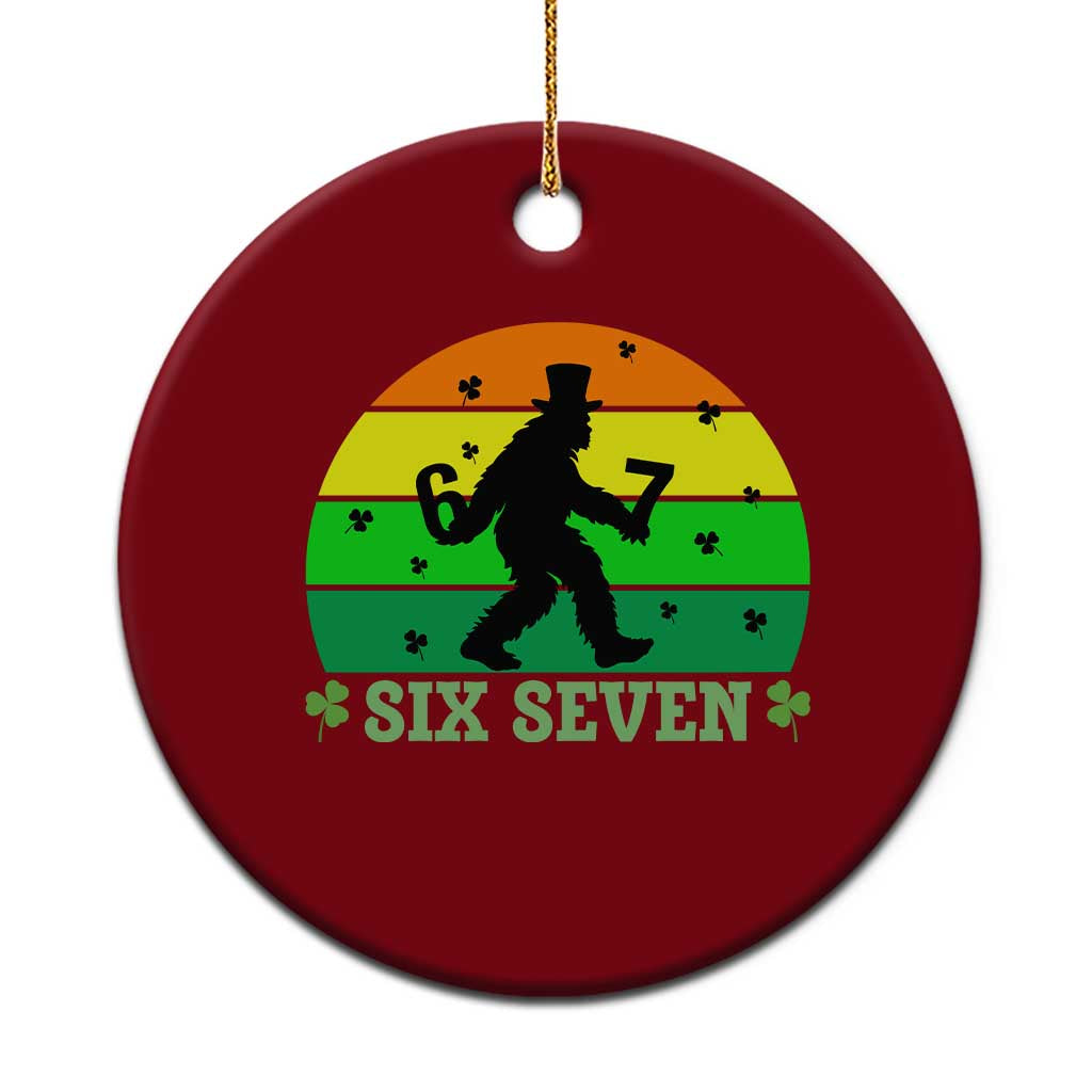 Aur Naur Bigfoot Meme Ceramic Ornament Funny Sasquatch Sarcastic Oh No Australian Accent TS14 1pc Red Print Your Wear