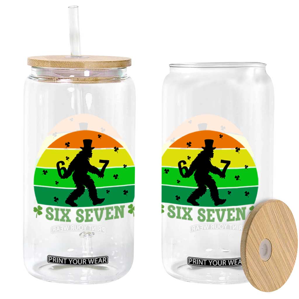 Aur Naur Bigfoot Meme Glass Can Funny Sasquatch Sarcastic Oh No Australian Accent TS14 Print Your Wear