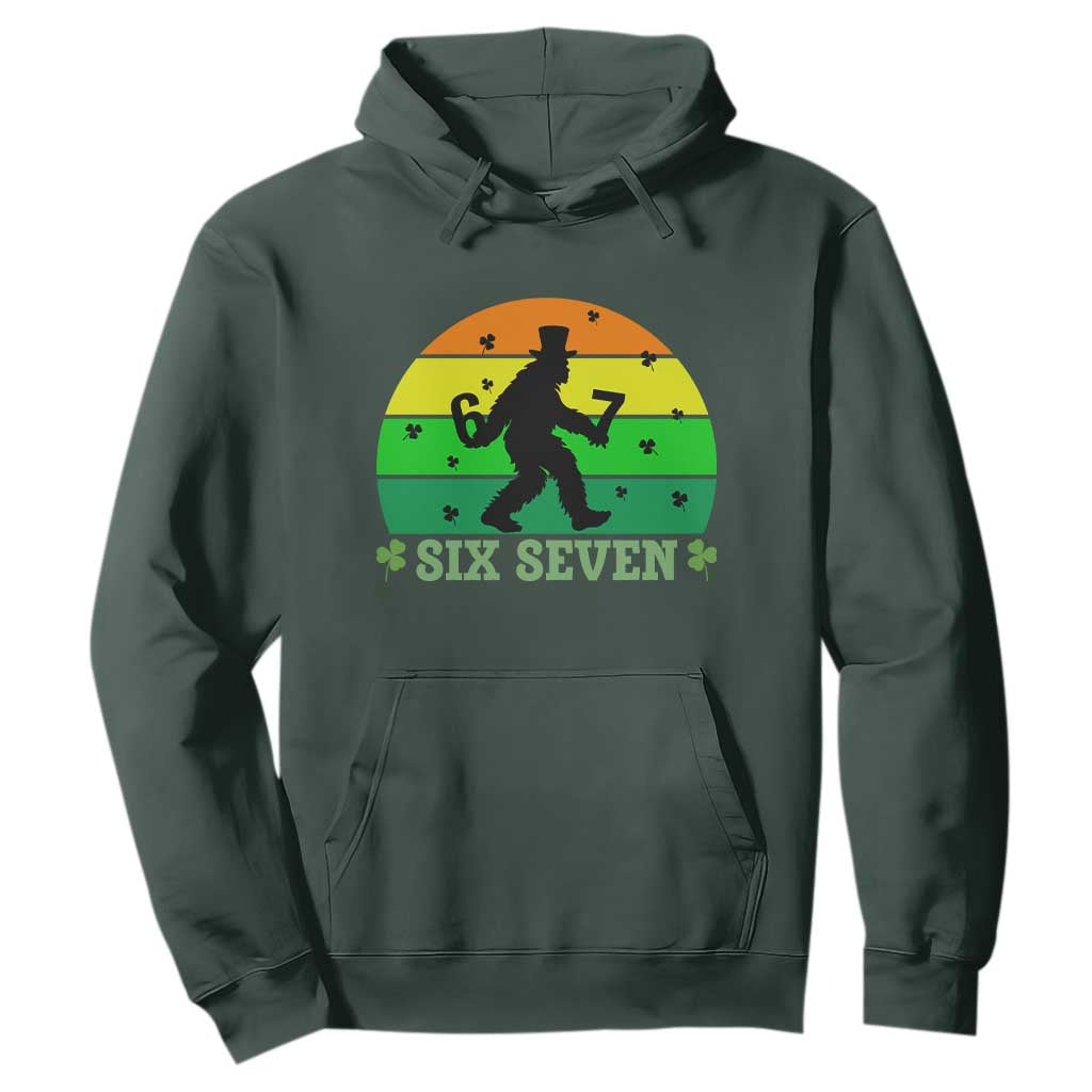Aur Naur Bigfoot Meme Hoodie Funny Sasquatch Sarcastic Oh No Australian Accent TS14 Dark Forest Green Print Your Wear