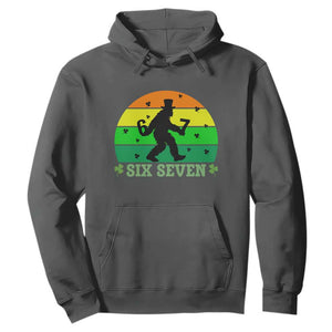 Aur Naur Bigfoot Meme Hoodie Funny Sasquatch Sarcastic Oh No Australian Accent TS14 Dark Heather Print Your Wear