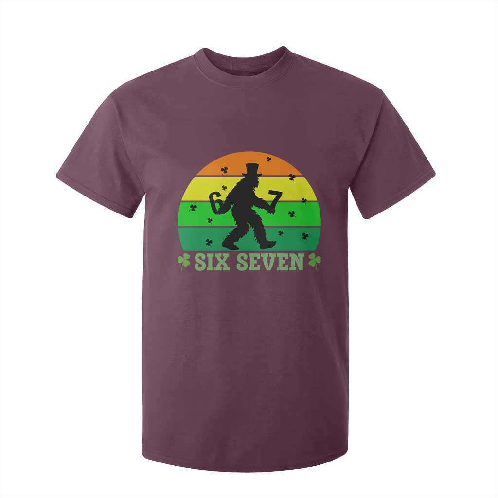 Aur Naur Bigfoot Meme T Shirt For Kid Funny Sasquatch Sarcastic Oh No Australian Accent TS14 Maroon Print Your Wear