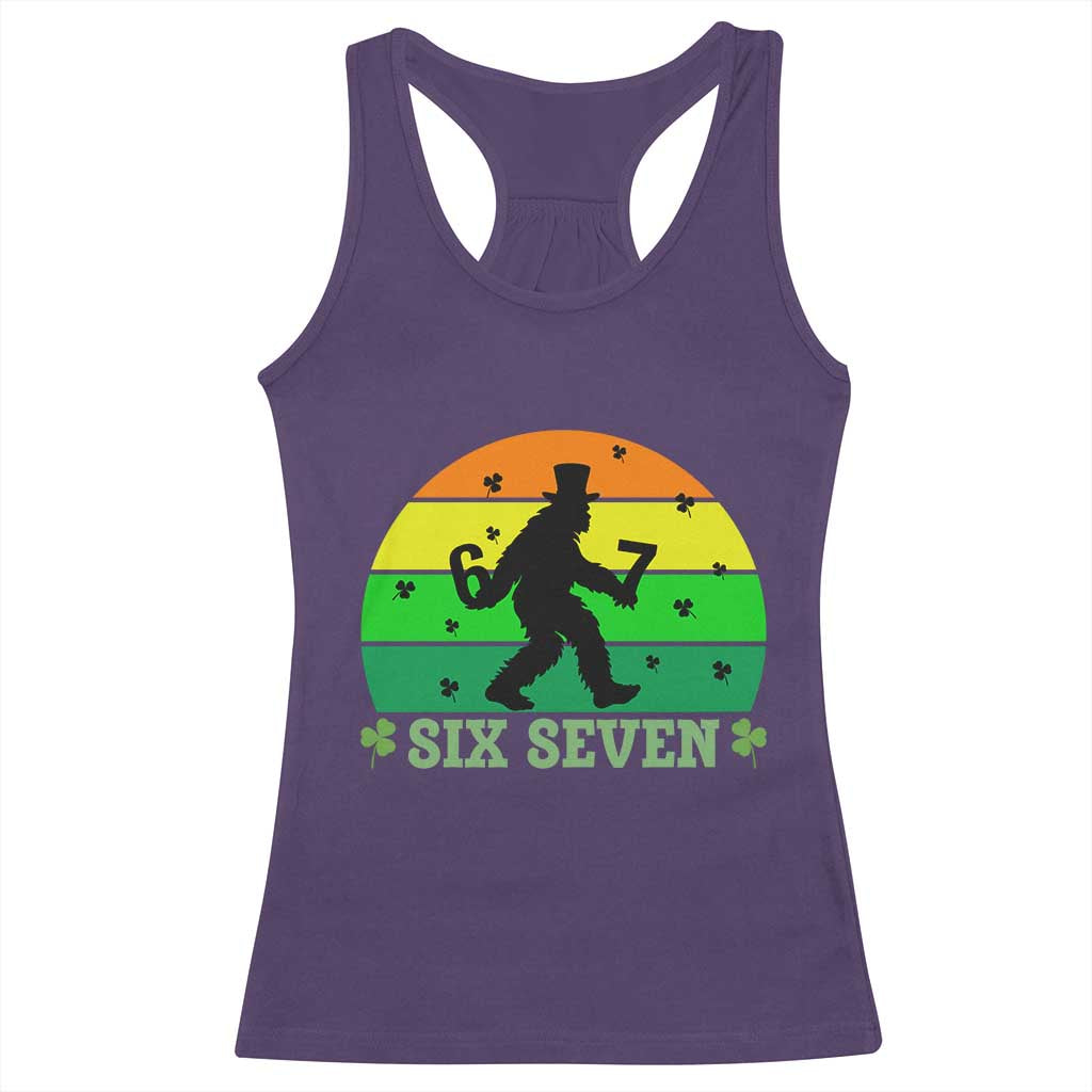 Aur Naur Bigfoot Meme Racerback Tank Top Funny Sasquatch Sarcastic Oh No Australian Accent TS14 Purple Print Your Wear