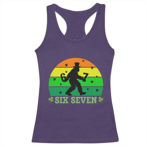 Aur Naur Bigfoot Meme Racerback Tank Top Funny Sasquatch Sarcastic Oh No Australian Accent TS14 Purple Print Your Wear