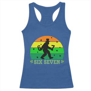 Aur Naur Bigfoot Meme Racerback Tank Top Funny Sasquatch Sarcastic Oh No Australian Accent TS14 Royal Blue Print Your Wear
