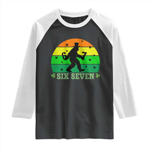 Aur Naur Bigfoot Meme Raglan Shirt Funny Sasquatch Sarcastic Oh No Australian Accent TS14 Black White Print Your Wear