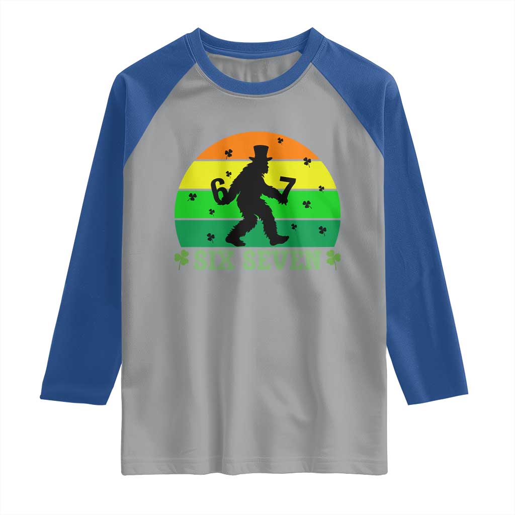 Aur Naur Bigfoot Meme Raglan Shirt Funny Sasquatch Sarcastic Oh No Australian Accent TS14 Sport Gray Royal Print Your Wear