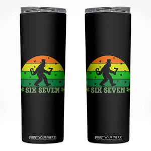 Aur Naur Bigfoot Meme Skinny Tumbler Funny Sasquatch Sarcastic Oh No Australian Accent TS14 Black Print Your Wear