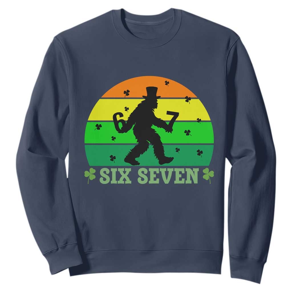 Aur Naur Bigfoot Meme Sweatshirt Funny Sasquatch Sarcastic Oh No Australian Accent TS14 Navy Print Your Wear