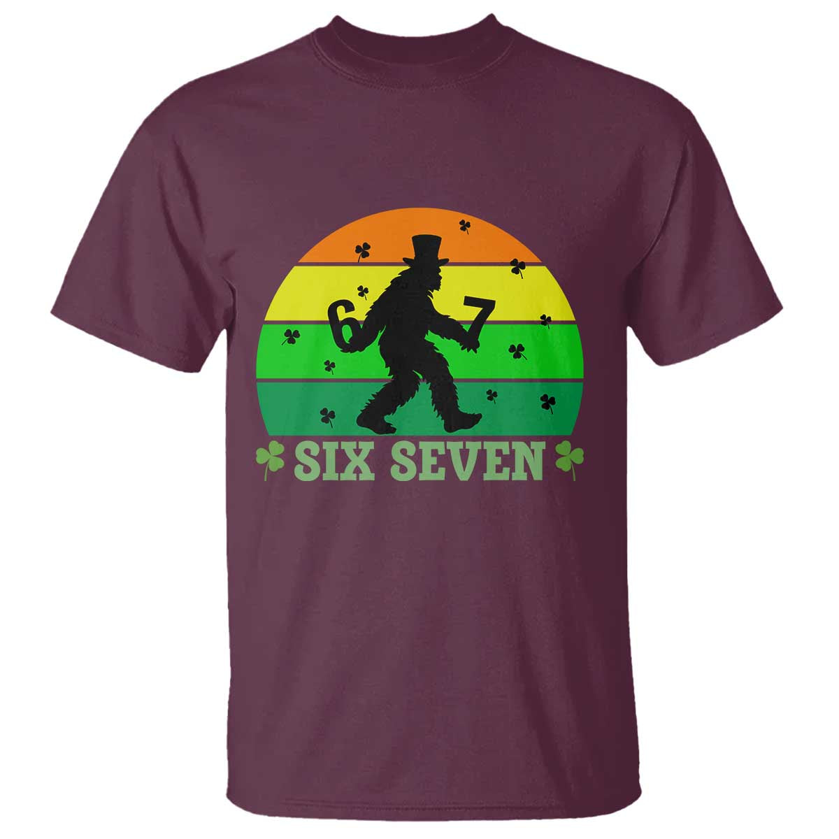 Aur Naur Bigfoot Meme T Shirt Funny Sasquatch Sarcastic Oh No Australian Accent TS14 Maroon Print Your Wear