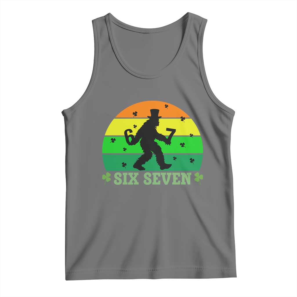 Aur Naur Bigfoot Meme Tank Top Funny Sasquatch Sarcastic Oh No Australian Accent TS14 Black Heather Print Your Wear