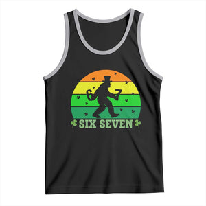 Aur Naur Bigfoot Meme Tank Top Funny Sasquatch Sarcastic Oh No Australian Accent TS14 Black Athletic Heather Print Your Wear