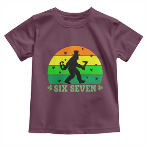 Aur Naur Bigfoot Meme Toddler T Shirt Funny Sasquatch Sarcastic Oh No Australian Accent TS14 Maroon Print Your Wear