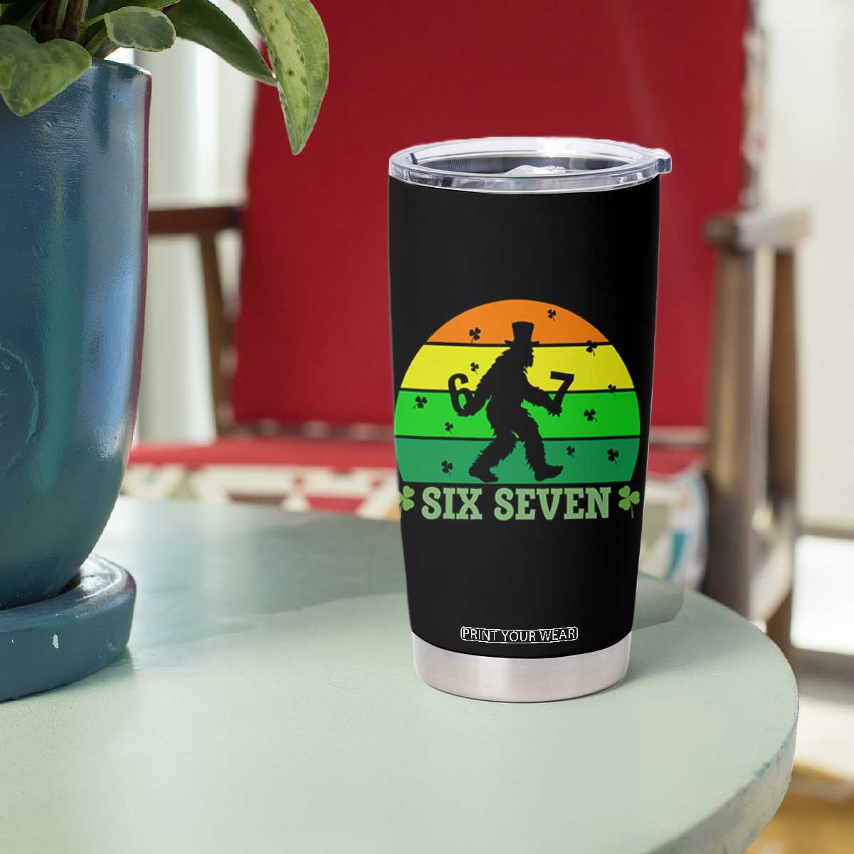 Aur Naur Bigfoot Meme Tumbler Cup Funny Sasquatch Sarcastic Oh No Australian Accent TS14 Print Your Wear