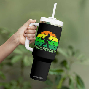 Aur Naur Bigfoot Meme Tumbler With Handle Funny Sasquatch Sarcastic Oh No Australian Accent TS14 Print Your Wear