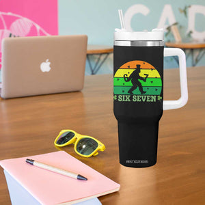 Aur Naur Bigfoot Meme Tumbler With Handle Funny Sasquatch Sarcastic Oh No Australian Accent TS14 Print Your Wear