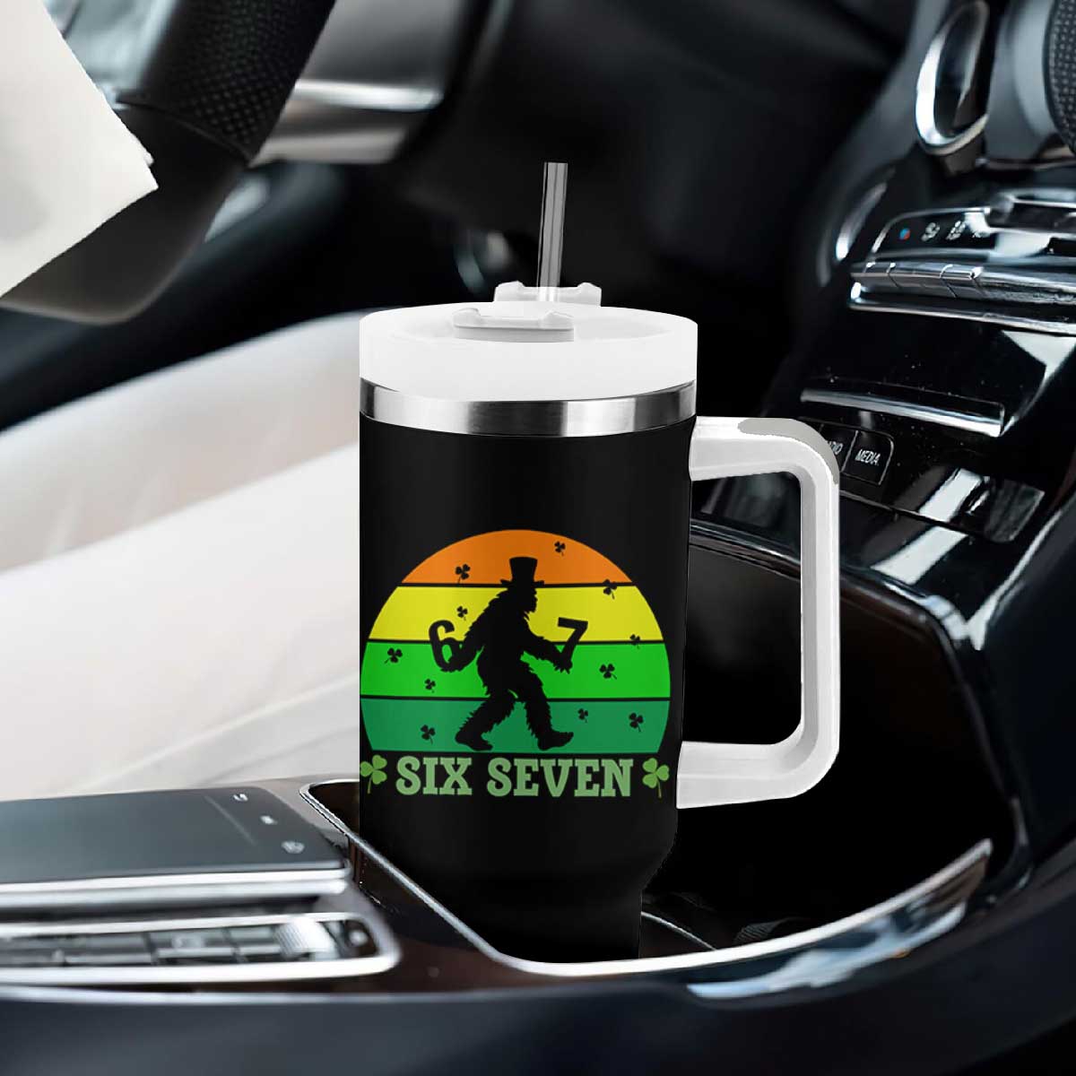 Aur Naur Bigfoot Meme Tumbler With Handle Funny Sasquatch Sarcastic Oh No Australian Accent TS14 Print Your Wear