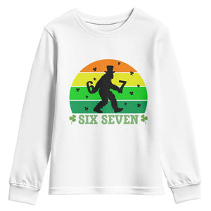 Aur Naur Bigfoot Meme Youth Sweatshirt Funny Sasquatch Sarcastic Oh No Australian Accent TS14 White Print Your Wear