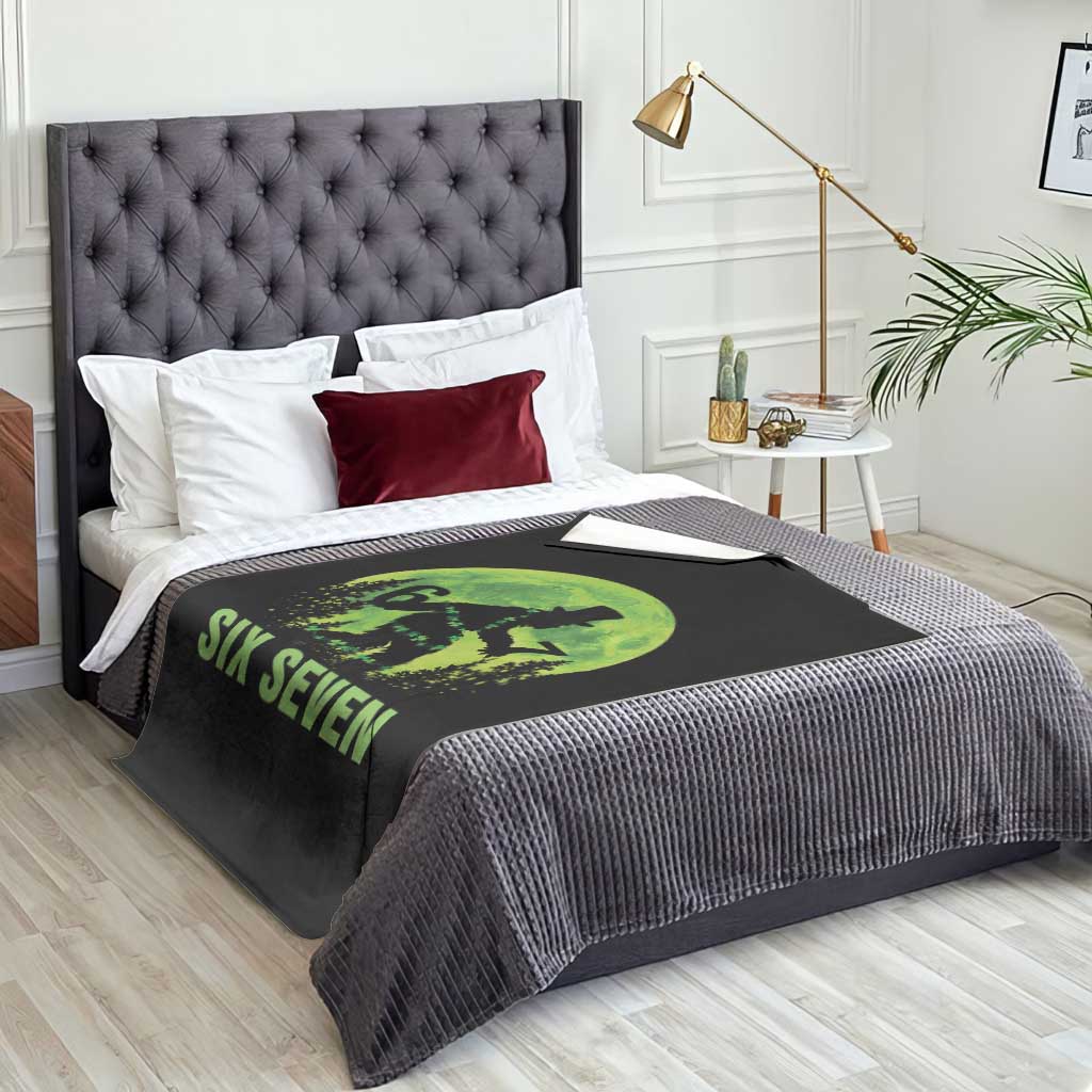 Funny Bigfoot St Patricks Day Throw Blanket Sasquatch Hiding Moon Forest Meme TS14 Print Your Wear