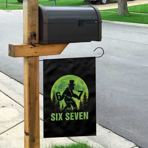 Funny Bigfoot St Patricks Day Garden Flag Sasquatch Hiding Moon Forest Meme TS14 Print Your Wear