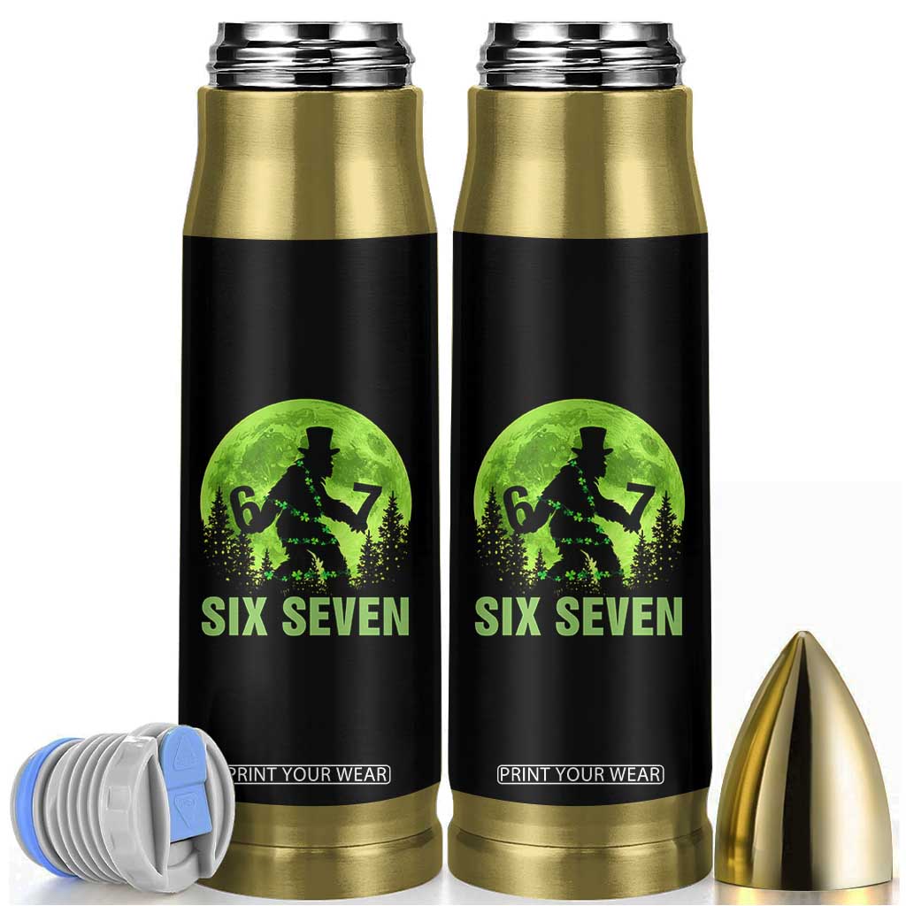 Funny Bigfoot St Patricks Day Bullet Tumbler Sasquatch Hiding Moon Forest Meme TS14 Black Print Your Wear