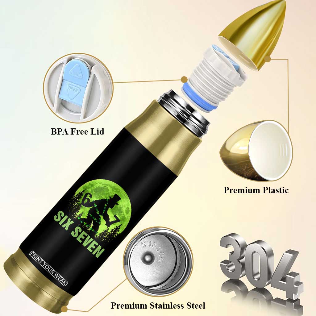 Funny Bigfoot St Patricks Day Bullet Tumbler Sasquatch Hiding Moon Forest Meme TS14 Print Your Wear