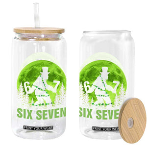 Funny Bigfoot St Patricks Day Glass Can Sasquatch Hiding Moon Forest Meme TS14 Print Your Wear