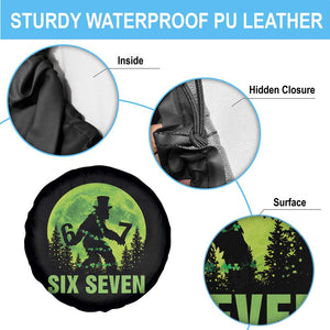 Funny Bigfoot St Patricks Day Spare Tire Cover Sasquatch Hiding Moon Forest Meme TS14 Print Your Wear