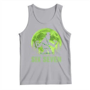 Funny Bigfoot St Patricks Day Tank Top Sasquatch Hiding Moon Forest Meme TS14 Athletic Heather Print Your Wear