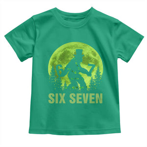 Funny Bigfoot St Patricks Day Toddler T Shirt Sasquatch Hiding Moon Forest Meme TS14 Irish Green Print Your Wear