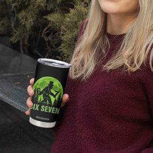 Funny Bigfoot St Patricks Day Tumbler Cup Sasquatch Hiding Moon Forest Meme TS14 Print Your Wear
