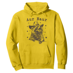 AUR Naur Cowboy Raccoon Hoodie Funny Sarcastic Oh No Australian Accent TS14 Daisy Print Your Wear