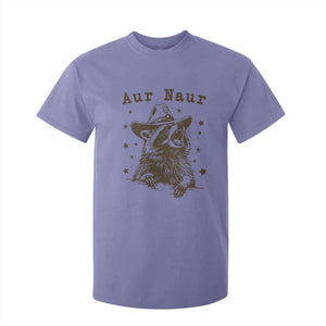 AUR Naur Cowboy Raccoon T Shirt For Kid Funny Sarcastic Oh No Australian Accent TS14 Violet Print Your Wear
